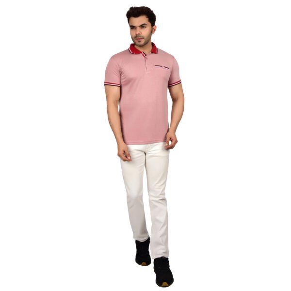 Men's Polo T-shirt (Pink)